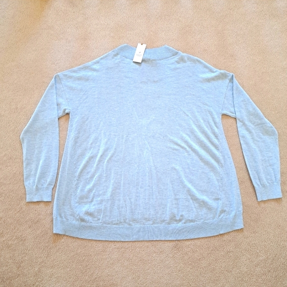 NWT Denver Hayes Sweater Women's XXL Blue Long Sleeved Knit Lightweight - Picture 8 of 9